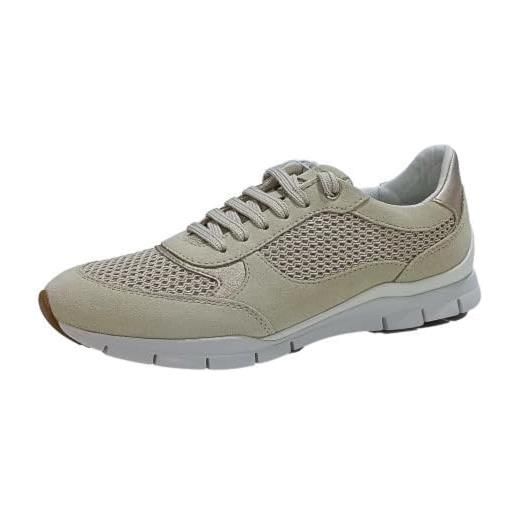 Geox d sukie a, sneakers donna, marrone (dk taupe 01), 38 eu