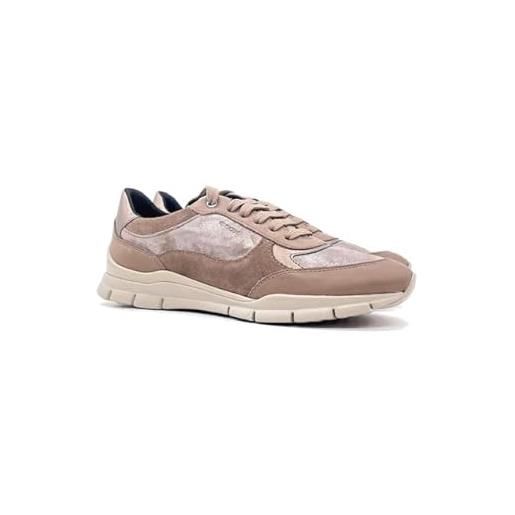 Geox d sukie a, sneakers donna, marrone (dk taupe), 40 eu