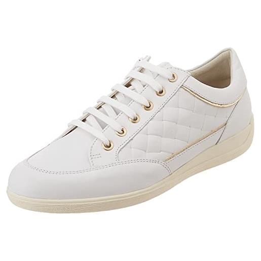 Geox d myria, scarpe da ginnastica, bianco, 41 eu