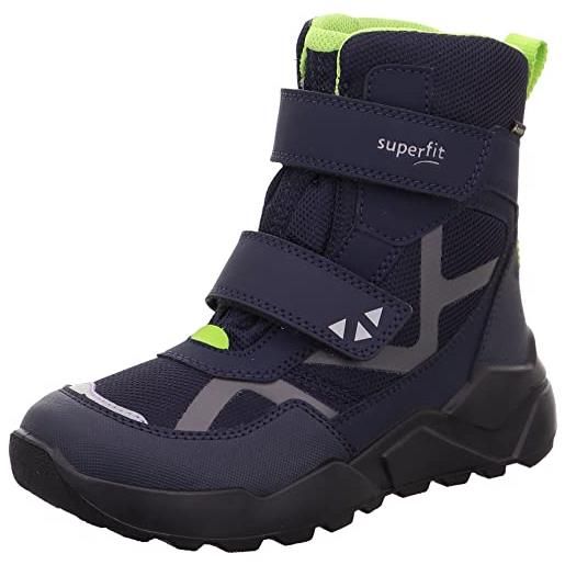 Superfit rocket, stivali da neve bambini e ragazzi, blu verde 8000, 40 eu larga