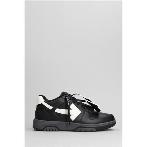 Off White sneakers out of office in pelle nera