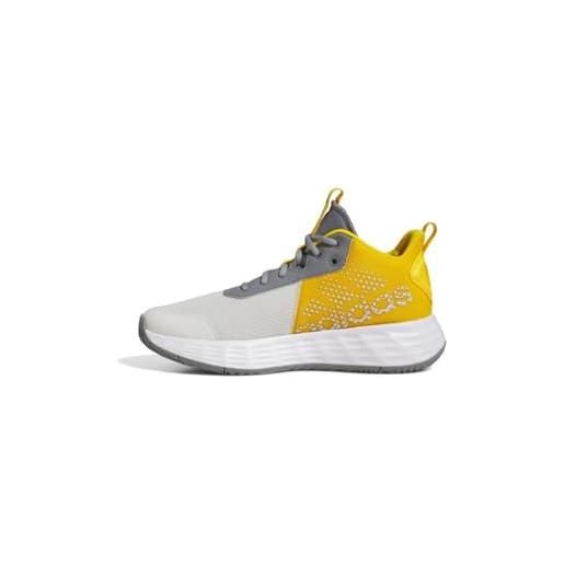 adidas ownthegame 2.0, scarpe da ginnastica uomo, orbit grigio crew giallo grigio tre, 48 eu
