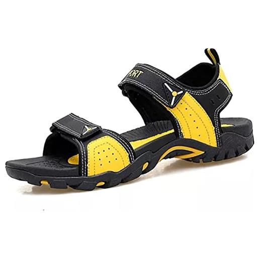 Asifn estivi sandali sportivi scarpe donna trekking pelle casual spiaggia escursionismo outdoor camminata cuoio traspiranti（blu, 37/38 eu, 38 taglia del marchio