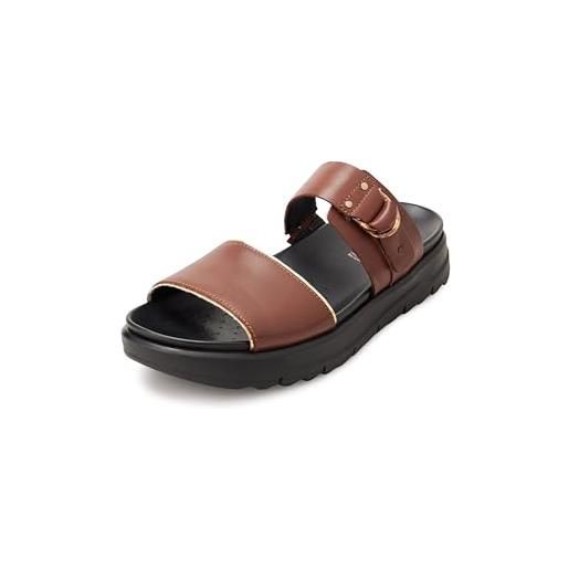 Geox d xand 2.1s, sandal donna, brown, 37 eu