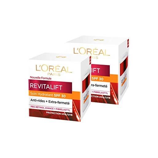 L'Oréal Paris revitalift day moisturizer spf 30 sun protection 50 ml - set di 2