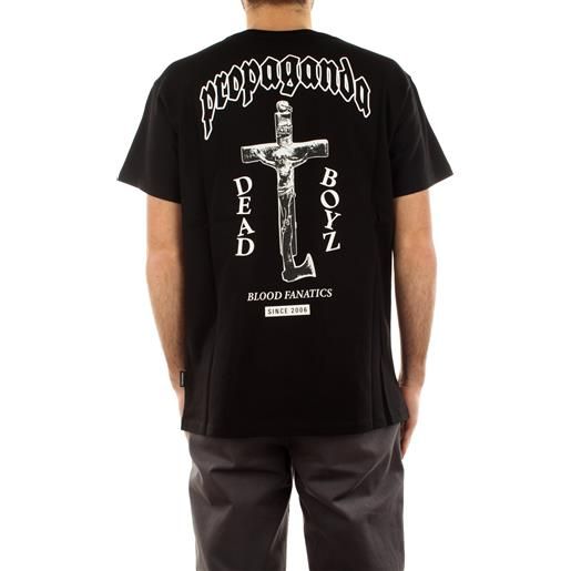 PROPAGANDA t-shirt crucifix nero