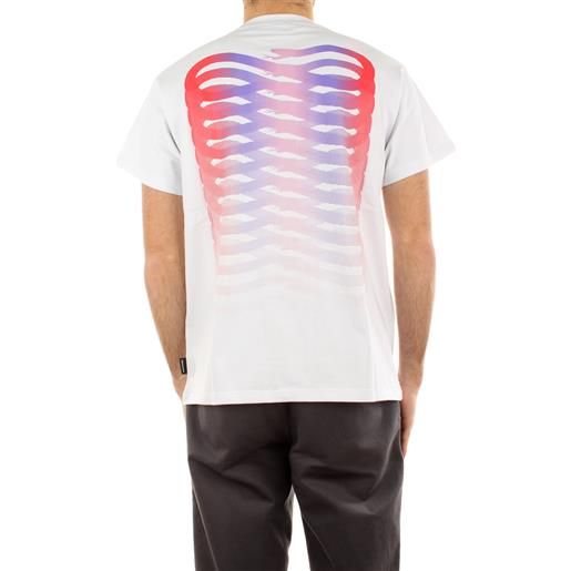 PROPAGANDA t-shirt ribs gradient bianco