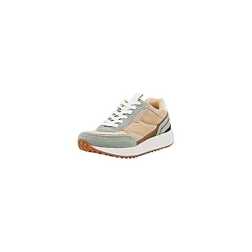 ESPRIT lace-up, scarpe da ginnastica donna, beige, 37 eu