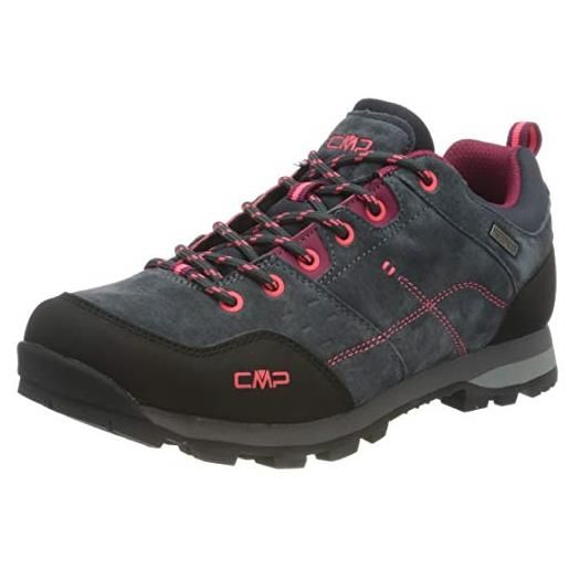 CMP alcor low wmn trekking shoe wp, scarpe da trekking donna, asphalt-fragola, 40 eu