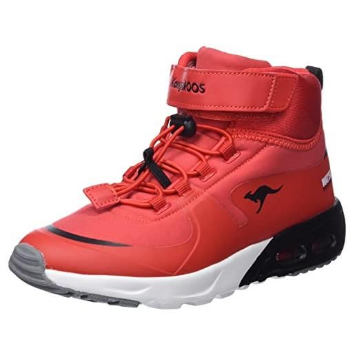 KangaROOS kx-hydro, scarpe da ginnastica unisex-adulto, fiery red jet black, 40 eu