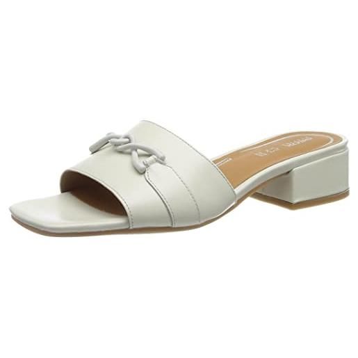 Geox d genziana 30, sandal donna, off white, 37.5 eu