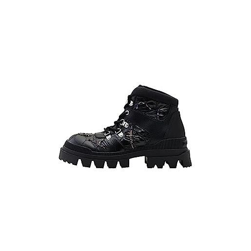 Desigual shoes_track hiking, mid calf boot donna, materiale finitura: , 36 eu