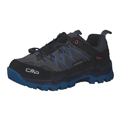 CMP kids rigel low trekking shoes wp, scarpe da trekking unisex - bambini e ragazzi, cactus, 34 eu