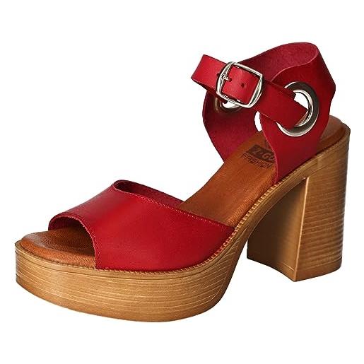 2Go Fashion 8913-801-5, sandali con tacco donna, colore: rosso, 36 eu