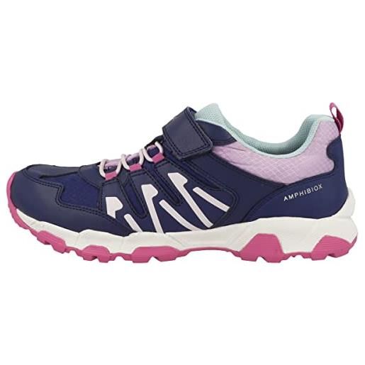 Geox j magnetar g. B abx, scarpe da ginnastica donna, dk lilac fuchsia, 38 eu