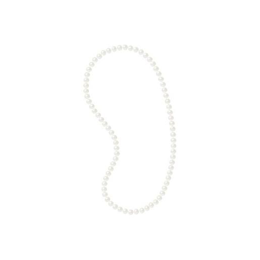 PEARLS & COLORS NATURAL FINE PEARLS pearls & colors - collana lunga di perle d'acqua dolce semi-barocche - colore bianco naturale - qualità aaa+ - lunghezza 60 cm - gioiello da donna