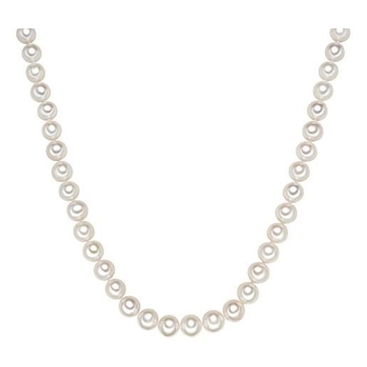 Valero Pearls catena da donna in argento sterling 925 con rodio con perle coltivate d'acqua dolce bianco 52 cm 60201643