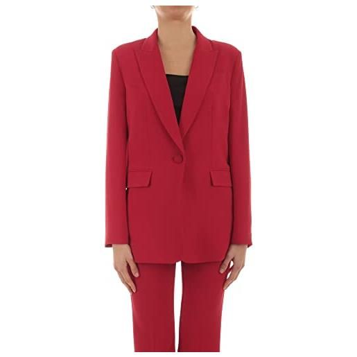 Twinset Milano giacca blazer twinset da donna in tessuto fluido da donna, colore rosso papavero rosso papavero
