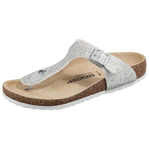 Birkenstock gizeh bs infradito donna, avorio (graceful pearl white/antique lace), 36 eu