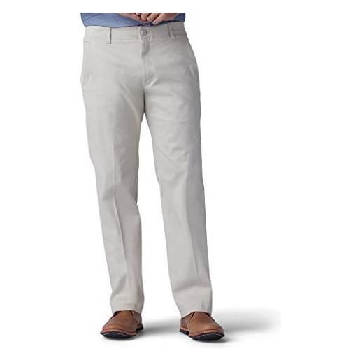 Lee performance series extreme comfort pantaloni khaki dritti, pietra, 40w x 34l uomo