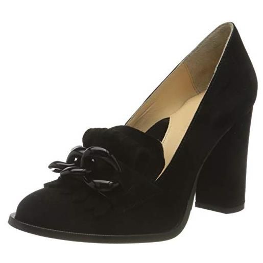 Selected femme slfmel new suede pump b, scarpe con tacco donna, black, 41 eu