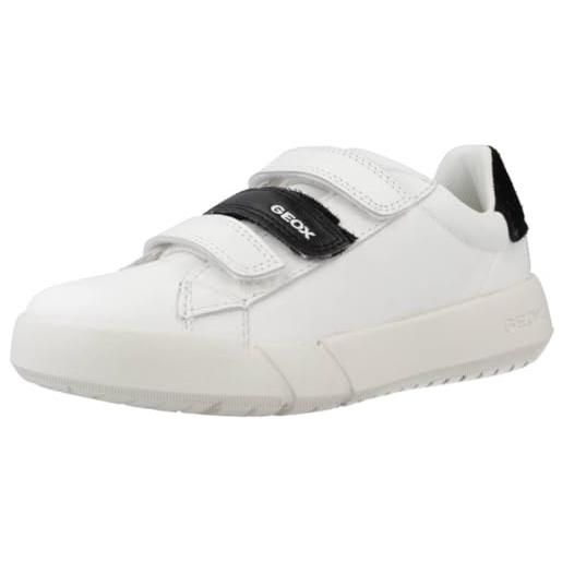 Geox j hyroo boy, scarpe da ginnastica, navy/white, 31 eu