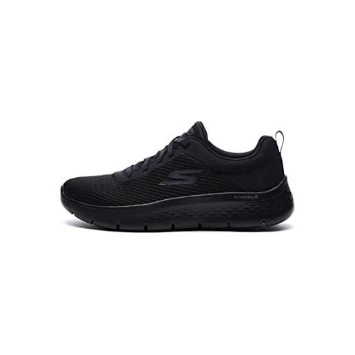 Skechers scarpe da ginnastica da donna senza mani-fi go walk flex-relish, nero e bianco, 37.5 eu