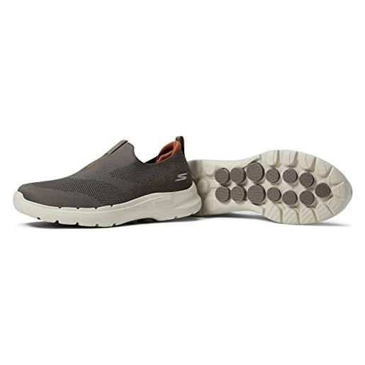 Skechers gowalk 6-calzata elasticizzata da corsa, atletica, scarpe da passeggio uomo, nero, 45.5 eu