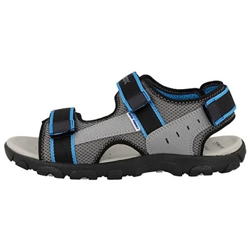 Geox jr sandal strada, dk grey lt blue, 29 eu