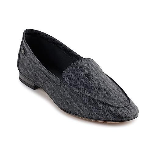 DKNY laili slip on loafer, mocassino donna, nero, 36 eu