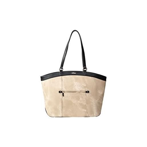 LEOMIA, shopper bag donna, bianco