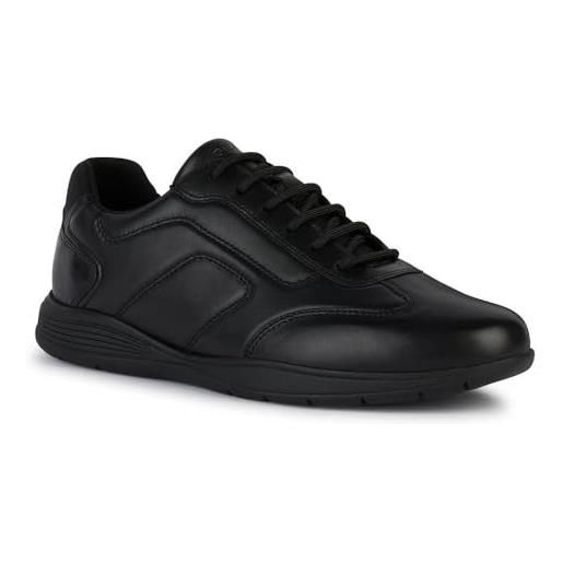 Geox u spherica ec2 d, oxford uomo, nero, 42 eu