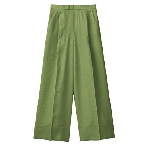 United Colors of Benetton pantalone 4aghdf016, verde chiaro 2k7, m donna