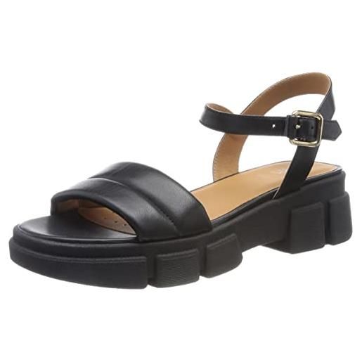 Geox d lisbona, sandal, black, 35 eu