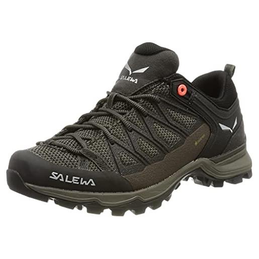 SALEWA ws mtn trainer lite gtx, scarpe da escursionismo donna, feld green fluo coral, 41 eu