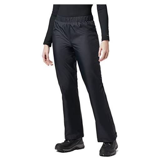 Columbia storm surge waterproof rain pant pantaloni impermeabili, nero, 1x donna