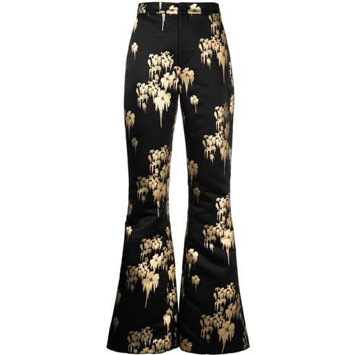 Cynthia Rowley pantaloni a fiori - nero