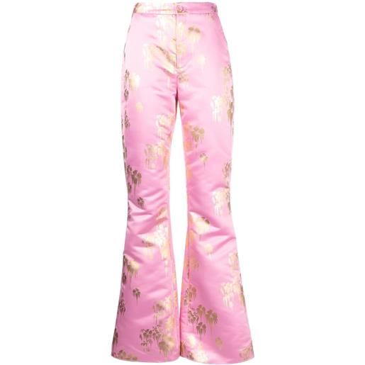 Cynthia Rowley pantaloni a fiori - rosa