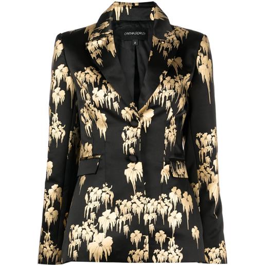 Cynthia Rowley blazer a fiori - nero