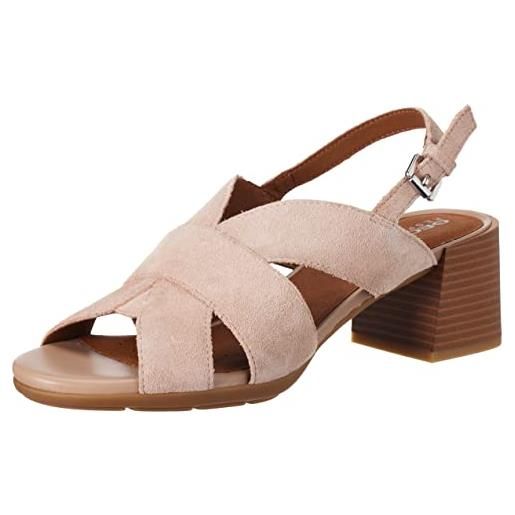 Geox d new marykarmen, sandalo donna, beige, 37 eu