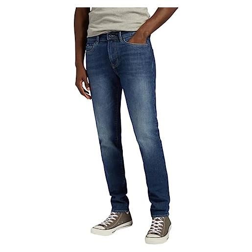 Gas jeans 5 tasche fit slim albert simple rev 351419030879 28 blu blu scuro
