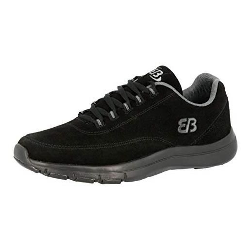 Brütting hillsboro, scarpe da ginnastica basse unisex-adulto, nero (schwarz/grau schwarz/grau), 36 eu