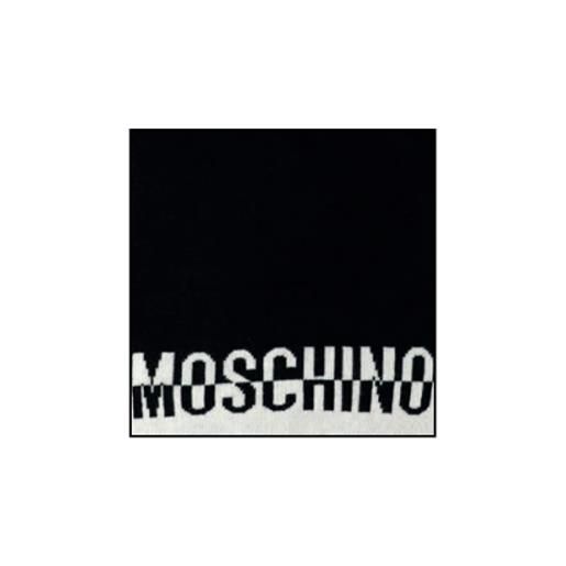 Moschino sciarpa lana nero 50x180cm
