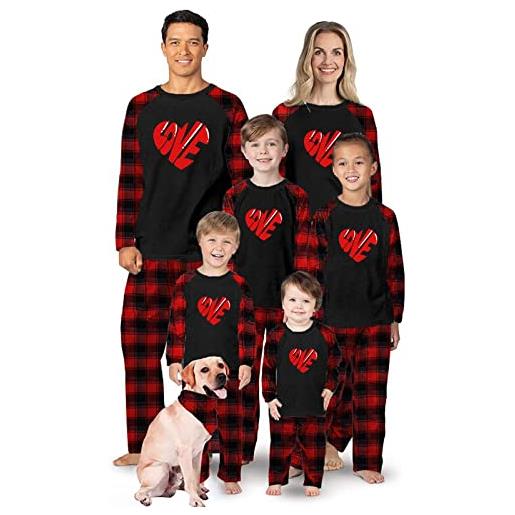 Kobilee pigiami natalizi per tutta la famiglia due pezzi grinch tartan pigiama natalizio curvy invernale caldo pigiama famiglia coordinati comode cotone manica lunghe pigiama natale famiglia