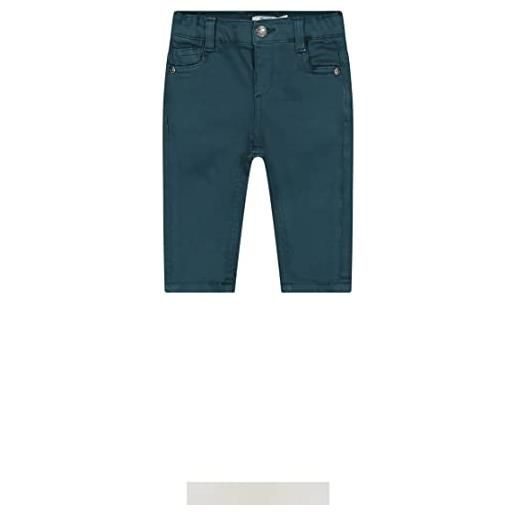 Melby, pantalone basic stile jeans modello 5 tasche, petrolio (18 mesi)