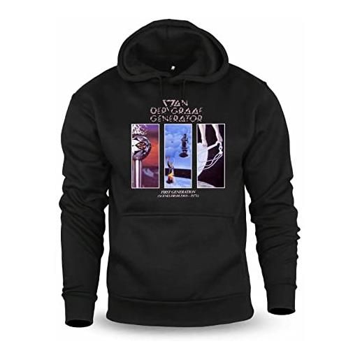 diari tee van der graaf generator first herren hoodie hooded sweatshirt black xl