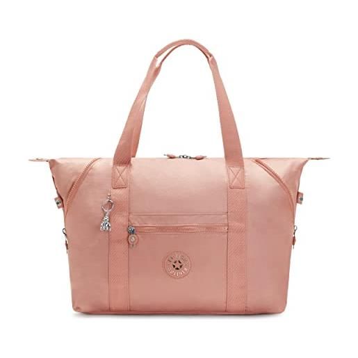 Kipling art m, borsa tote da viaggo multiuso, 58 cm, 26 l, 0.50 kg, rosa calda
