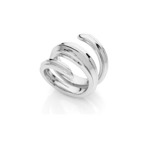 gioielleria anello donna unoaerre argentato a spirale 2397
