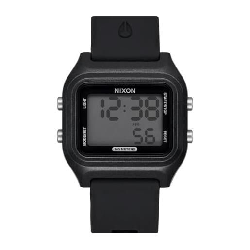 Nixon orologio digitale al quarzo unisex-adulto con cinturino in silicone a1399-004-00
