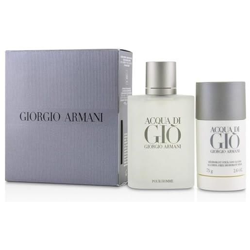 Giorgio armani - acqua di gio set regalo 100 ml edt + 75 ml deodorante di barra